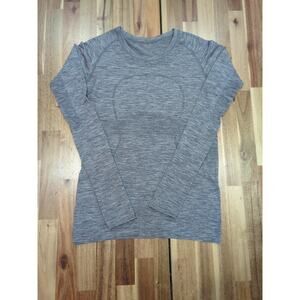 Lululemon Swiftly Tech Long Sleeve Crew Neck Shirt Size 10 Grey